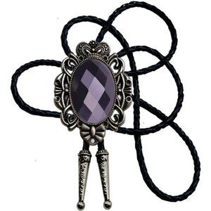 Bolo Tie Natural Colors Stone Black
